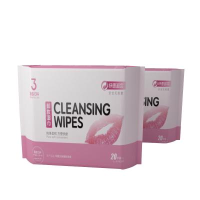 China Cleaning Face OEM Wet wipes manufacturer Makeup Remover Wipes Gentle Moisturizing non-irritating disposable Wipes for sale