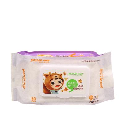 China Newborn Baby Wipes Baby Water Wet Wipes Baby Hand-mouth Wipes RO Purified Water Non-Additive Non-Alcohol Baby Wet Wipes for sale