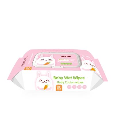 China Newborn Baby Water Wipes Baby Soft Skin Care Wet Wipes Hands Say Clean Alcohol Free OEM Private Label Lip Baby Wipes Production Available for sale