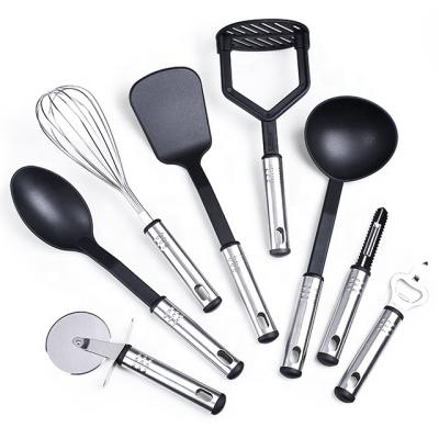 China Durable Kitchen Tools 2020 Factory Direct Wholesale Kitchen Use Utensils Amazon Best Selling Silicone Nylon Kitchen Utensils for sale