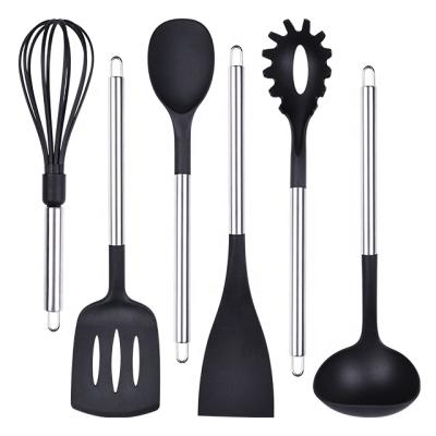 China Sustainable Biodegradable Nylon Kitchen Utensil Makers Non Stick Non Stick Plastic Cookware Utensils for sale