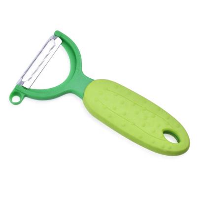 China Handle And Durable Fruit Peeler Good Kitchen Peeler Slicer Metal Double Blade Swiss Peeler for sale