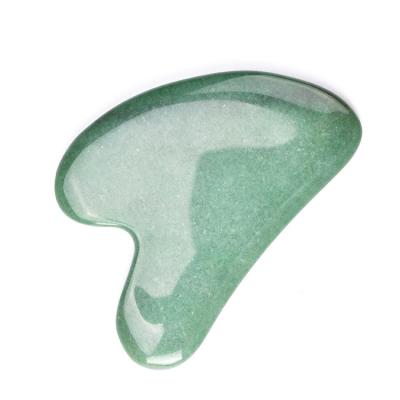 China Factory price green aventurine gua sha face massager face panel jade facial scraping tool for sale