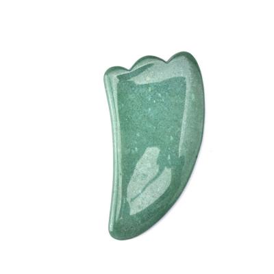 China Body in stock! Cheap custom price best selling body massage green facial green crystal bian sha gua stone tool in a box for sale