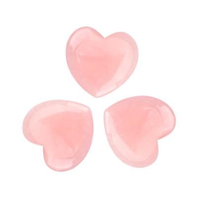 China Home Decor Gift Stone Rose Quartz Heart Shaped Rock Healing Natural Stones Europe Crystals for sale