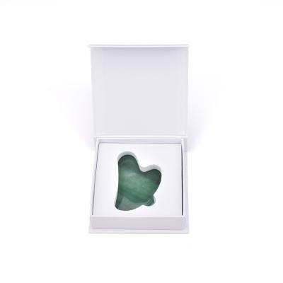 China Wholesale natural green aventurine heart gua sha factory price body scraping tool for sale