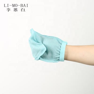 China EXFOLIATE Ready To Ship Bulk Sale Ultra-soft Dead Skin Cells Product Absorption Morocco Glove Body Scrubs Effectively for sale