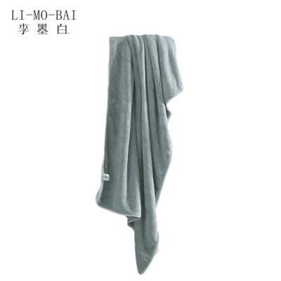 China Factory direct sales QUICK DRY Wholesale Super Absorbency Jacquard Coral Velvet Microfiber Bath Towel for sale