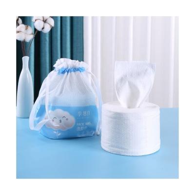 China Thick And Strong Disposable Facial Cleansing Remover Disposable Makeup Face Towel Cotton Cloth Dry Facial Roll for sale