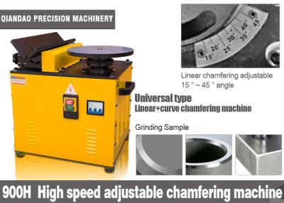 China Angle Adjustable Range 15°-45° Linear And Circular Chamfer Machine Ce Cetification for sale