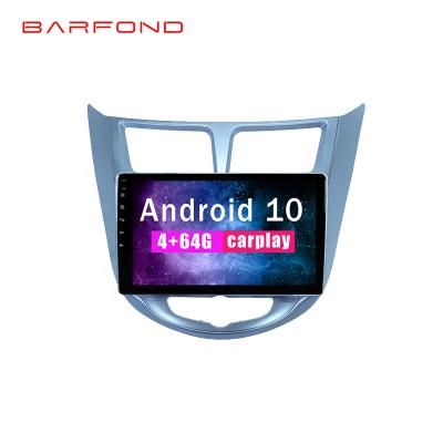 China Android Car Dvd Radio Barfond Android Car Radio VCR GPS Multimedia Head Unit For Hyundai Solaris 2010-2016 for sale