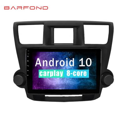 China Barfond Android GPS Car Radio Multimedia Player 10.0 Navigation For Toyota Highlander 2009-2012 for sale