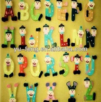 China Cute Wooden Fridge Magnetic Early Education Fridge Magnets Toys For Children YF14-0021 for sale