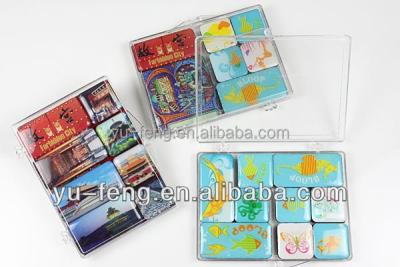 China Europe Souvenir Epoxy Resin Fridge Magnet Set for sale