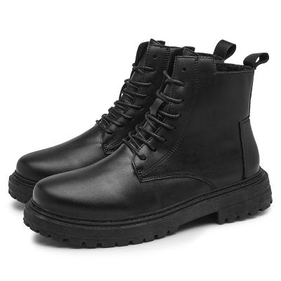 China Waterproof Explosive British Style Locomotive Men's Boots Leather Men's Shoes for sale