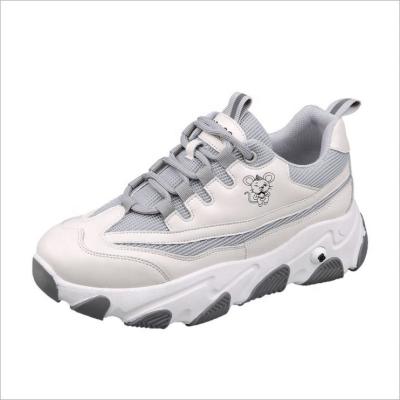 China 2021 New Light Weight Casual Sport Shoes Women Women Thick Bottom Increased Shoes for sale