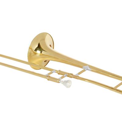 China Melen Wholesale Professional Instrument Gold Lacquer Trombone Tenor Trombone For Sale for sale