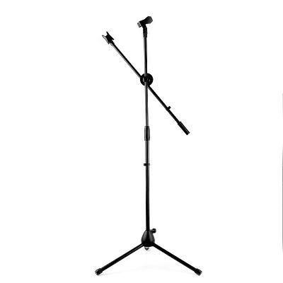 China Double Scissors Mike Mic Holder Microphone Stand Tripod Professional Cheap Adjustable Floor Studio Base Custom Portable Phone for sale