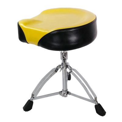 China 2021 Wholesale Height Adjustable Stools Adjustable Music PU Saddle Jazz Drum Stool Leather Stool for sale