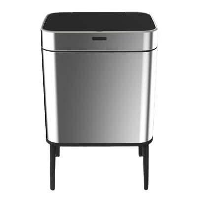 China 2021 Wholesale HOT SALE 60L Disposable Automatic Electronic Large Kitchen Desktop Sensor Square Trash Can for sale