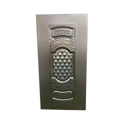 China Sound Insulation Factory OEM Embossed Security Steel Door Modern Design Skin Door Metal Door Steel Sheet for sale