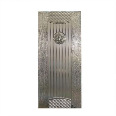 China Hot selling embossed stamped steel plate sound insulation door sheet metal door skin door leaf for sale