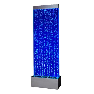 China Coastal Custom Living Room Furniture LED Water Bubble Wall Panel Water Fountain Bubble Wall Water Bubble Wall for sale