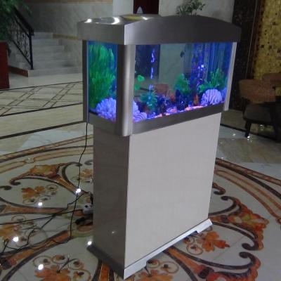 China Viable Aquarium LED Light Glass Aquarium Fish Tank For Home And Office Colorful Fish Tank for sale