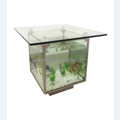 China Viable Aquarium Fish Tank Coffee Table Decoration Aquarium for Home and Office for sale