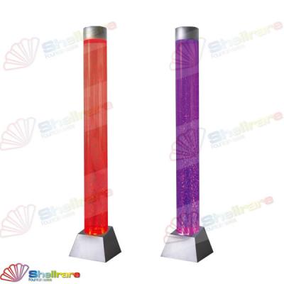 China Modern Customized Hilton Hotel Acrylic Dancing Light Column LED Furniture For Sale With Water Bubble Wall for sale