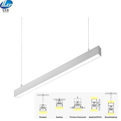 China hotel aluminum profile led linear trunking lighting system led linear light led tube light for sale