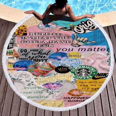 China Customized luxury custom free beach towel QUICK DRY sand cost effective supplier beach towel for sale