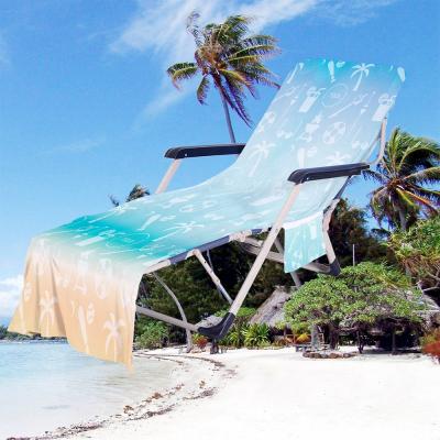 China Beautiful Sustainable Design Beach Chairs Beach Towel High Quality Microfiber for sale