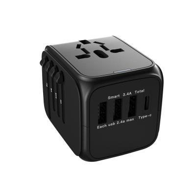 China 4 USB Ports Gift Promotional Portable Fast Smart Plug Charging Mobile Accessories Phone Universal Charger Travel Adapter for sale