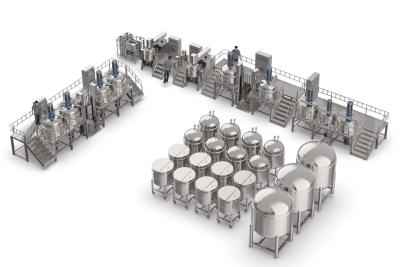 Chine Équipement de mélange de liquide à grande vitesse avec contrôle à écran tactile PLC à levage hydraulique à vendre