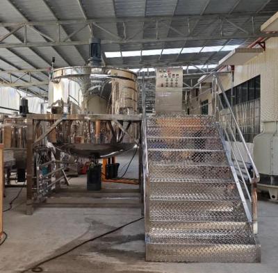 China Liquid Soap Making Machine /Shampoo with Complex Scraping Board Blending Oar and Sanitation Grade Mirror Polishing Surface for sale