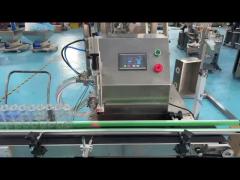 Desktop automatic filling machine with conveyor belt
