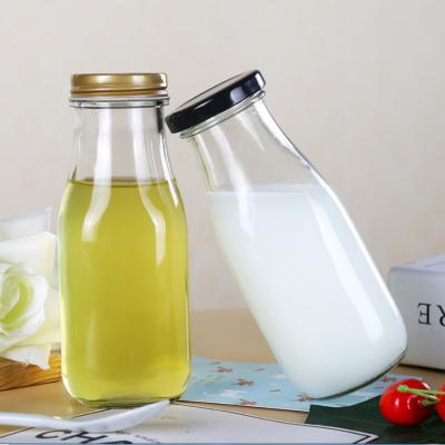 China Beverage Free Samples Glass Beverage Bottle 360ml 12oz Glass Water Bottle Eco Friendly Juice Bottle for sale