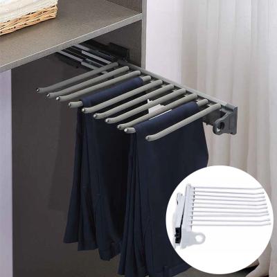 China 2020 Minimalist Wardrobe Accessories Pull Out Pants Rack For Clothes Wardrobe Organizer VT-10.041 for sale