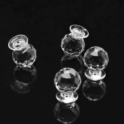 China Decor Crystal Glass Acrylic Handles Door Knobs Drawer Modern Home Wardrobe VT-01.140 for sale