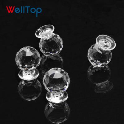 China 2020 Success Modern Luxury Crystal Wardrobe Amazon Diamond Glass Knob Handles VT-01.140 for sale