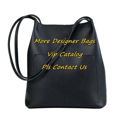 China Bolso de hombro pu fashion luxury custom made ladies bags bucket lady bags shoulder handbags leather handbags for sale