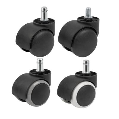 China Modern factory cheap price 50mm no noise chair caster furniture wheel casters caster for spare parts for sale