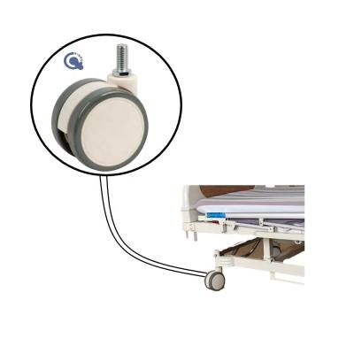 China Flat Free Cheap Medical Bed Caster Health Care Price Road Medical Caster Trolley For Wholesale for sale