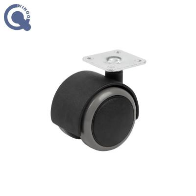 China Factory direct 50mm modern small furniture caster 2inch pneumatic silicone for furniture with high quality for sale