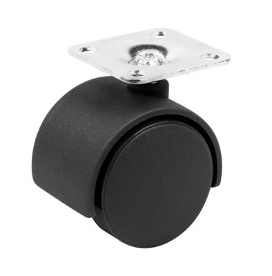 China 1.5 Inch 40mm Modern Caster With Plate Fridge Casters Swivel PP Wheels for sale