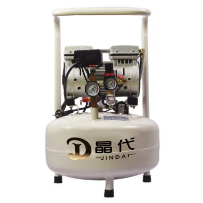 China 50L Quiet Silent AC Power Portable Mute Piston Oil Free Medical Dental Air Compressor With Air Dryer for sale