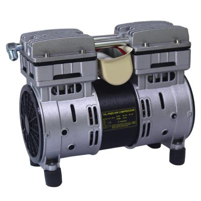 China Mini Oil Free Portable Oilless Dual Piston Air Compressor Pump Head For Airbrush for sale