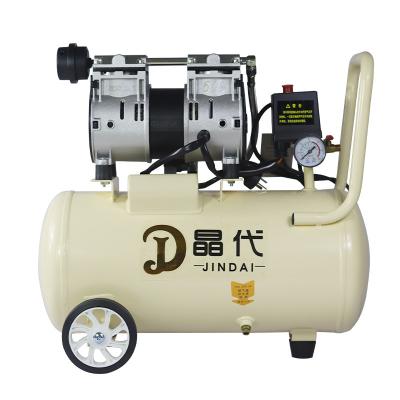 China Cheap oil free mini double piston oil free air compressor for digital dental for sale