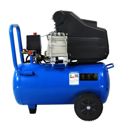 China OIL-LESS High Quality Portable 2 Cylinder 2hp Direct Driven Air Compressor for sale